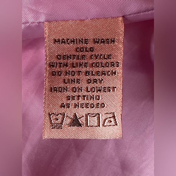 Bandolino Vintage Pink Abstract Long Pea Coat Jacket Women’s Size 8 - Picture 5 of 5